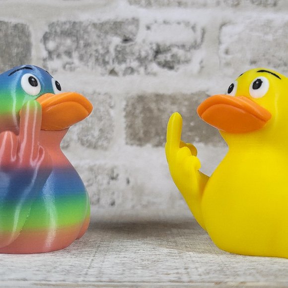 Duck You Middle Finger Duck | Gag Gift | Fun Desk Toy | Unique Gift | 3D Printed - Picture 7 of 12